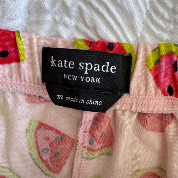Kate Spade Brushed Jersey Short Sleeve Cropped PJ Set (Watermelon Slices) Size M - Picture 12 of 13